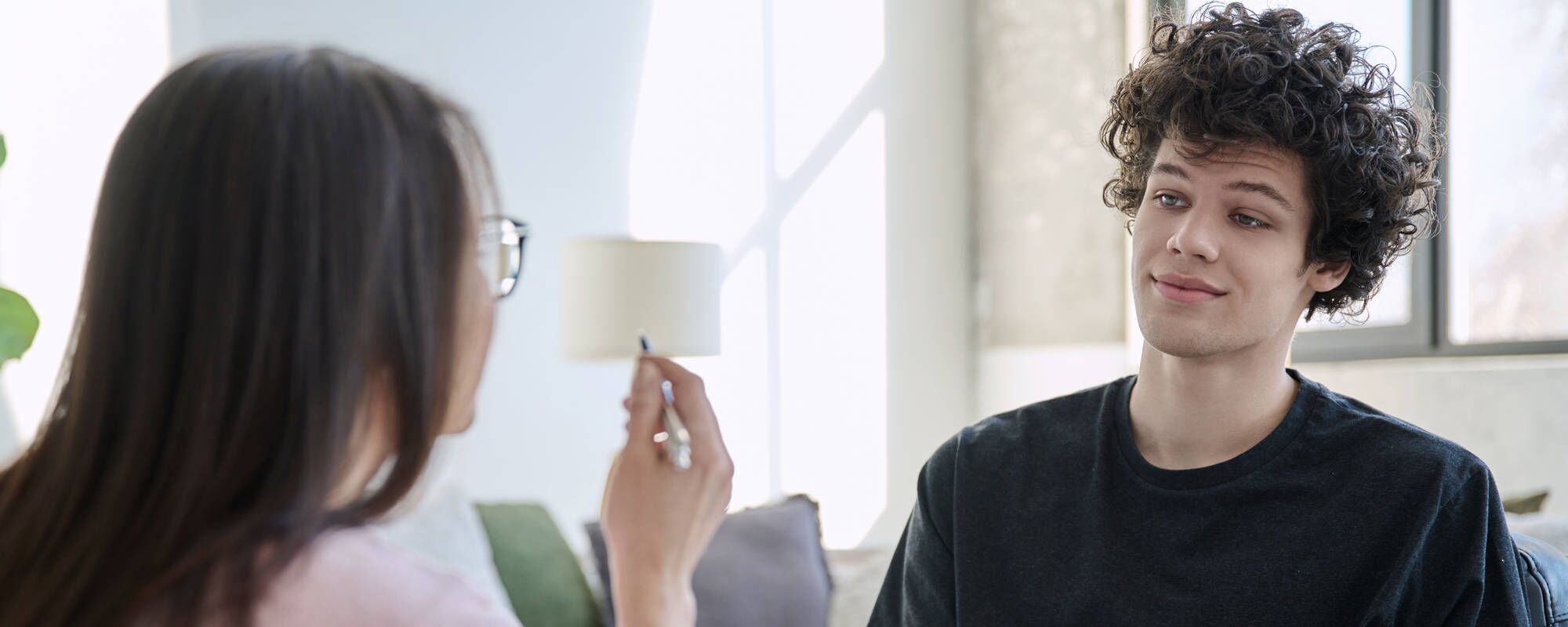 A cognitive-behavioral therapy session at Pillars Health Group's adolescent mental health center in Concord, MA.