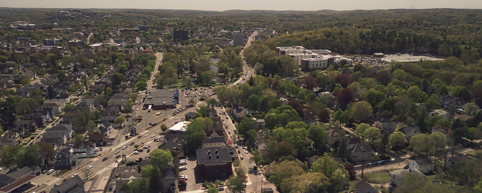 View of Billerica, a short drive away from Pillars Health Group's mental health and addiction treatment center in Tewksbury, Massachusetts.