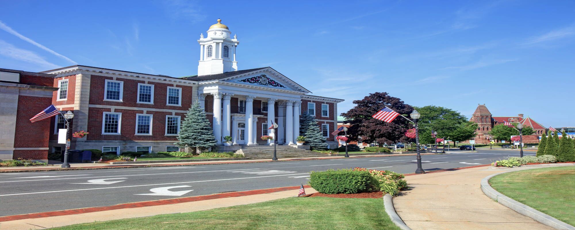 View of Woburn, a short drive away from Pillars Health Group's mental health and addiction treatment center in Tewksbury, Massachusetts.