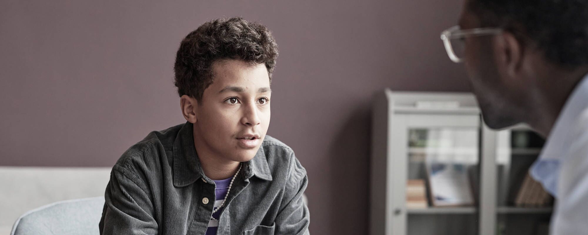 A young adult in a teen aftercare program at Pillars Health Group in Concord, MA.